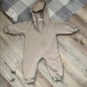 Axel and Rose Zip Up Hooded Jumpsuit, 3-4Y